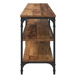 vidaXL Meuble TV Bois Ancien 200 x 30 x 50 cm Bois d'ingénierie et fer