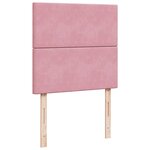 vidaXL Sommier à lattes de lit et matelas Rose 80x200 cm Velours