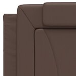vidaXL Cadre de lit Viana sans matelas marron 100x200 cm similicuir