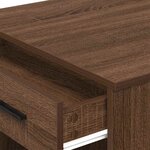 vidaXL Bureau avec tiroir et étagère chêne marron bois d'ingénierie