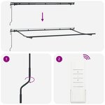 vidaXL Auvent Rétractable Bleu 400 x 200 cm tissu