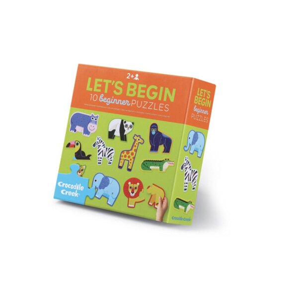 puzzle let's begin - 10 puzzle de 2 pièces - jungle