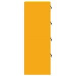 vidaXL Cabinet de Dossier 2 Pièces Jaune moutarde 44 x 50 x 106.5 cm