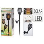 ProGarden Lampe solaire de jardin à LED 3 en 1 Noir