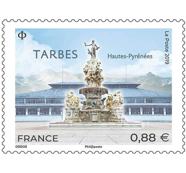 Timbre - Tarbes - Lettre Verte