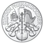 Pièce de monnaie 1 50 euro Autriche 2024 1 once argent – Philharmonique