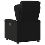 vidaXL Fauteuil inclinable électrique Noir Tissu
