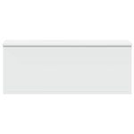 vidaXL Boîte de rangement blanc 90x35x35 cm bois d'ingénierie