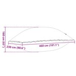 vidaXL Coussin de piscine d'hiver Bleu 460 x 230 x 160 cm PVC