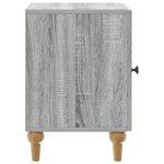 vidaXL Cabinet de chevet 2 Pièces Sonoma gris 43 x 34 5 x 50 cm