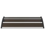 vidaXL Auvent de porte Noir 120x75 cm PC