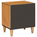 vidaXL Table de chevet Marron clair 40 x 33 x 46 cm