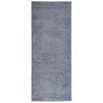 vidaXL Tapis shaggy PAMPLONA poils longs moderne bleu 80x200 cm