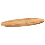 vidaXL Dessus de table 80x40x2 cm bois de chêne massif ovale