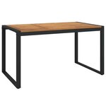 vidaXL Ensemble de salle à manger pour jardin 5 Pièces Gris  Bois