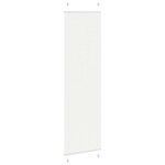vidaXL Store plissé blanc 55x200 cm largeur du tissu 54 4 cm polyester