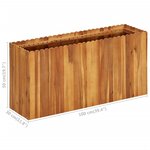 vidaXL Lit surélevé de jardin 100x30x50 cm Bois massif d'acacia