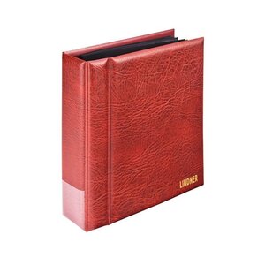 Album Multi-Collect Lindner pour cartes postales avec 30 feuilles. Couleur - Bordeaux