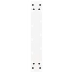 vidaXL Pieds de table à manger en U 2 pièces blanc 50 x (72-73) cm acier