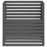 vidaXL Composteur Gris 100x100x102 cm Bois massif de pin