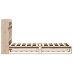 vidaXL Lit bibliothèque sans matelas 90x190 cm bois de pin massif
