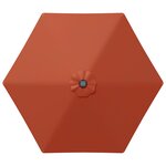 vidaXL Parasol de jardin avec lampes LED 270 x 270 cm Polyester