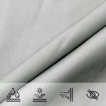 vidaXL Voile d'ombrage gris clair 8x5 m 100  polyester oxford
