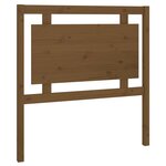 vidaXL Tête de lit Marron miel 95 5x4x100 cm Bois massif de pin