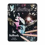 12 crayons de couleur brillants effet métallique