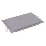 vidaXL Chaise longue de jardin avec coussin Bois d'acacia solide