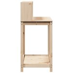 vidaXL Table de rempotage et étagères 108x50x109 5 cm bois massif pin