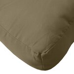 vidaXL Coussin de palette taupe mélangé 60x60x9 5 cm tissu