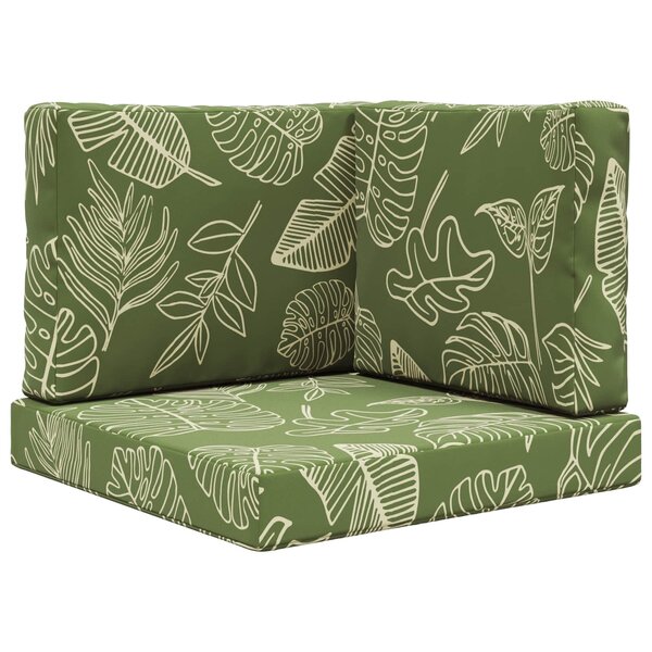 vidaXL Coussin de canapé d'extérieur Polyester Modèle feuille