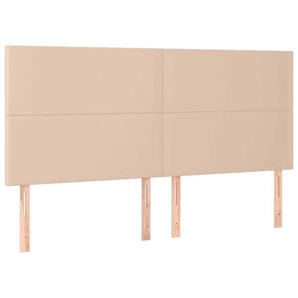 vidaXL Têtes de lit 4 Pièces Cappuccino 90x5x78/88 cm Similicuir