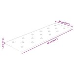 vidaXL Tête de lit murale 12 Pièces Cappuccino 90 x 30 cm Simili cuir