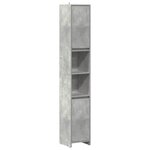 vidaXL Ensemble de meubles de salle de bain 3 Pièces gris béton