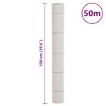 vidaXL Membrane anti-mauvaises herbes blanc 1x50 m PP