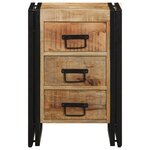 Table de chevet vidaXL 40x35x50 cm en bois de manguier massif