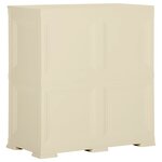 vidaXL Armoire plastique 79x43x85 5 cm design de bois blanc angora