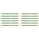 Crayon Graphite GREENGraph 100  FSC bout gomme HB x 12 STABILO