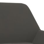 Vidaxl chaise pivotante de salle à manger gris foncé velours