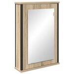 vidaXL Ensemble de meubles de salle de bain 3 pièces en bois d'ingénierie chêne