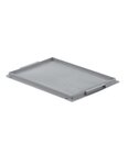 (COUVERCLE) Couvercle pour bac plastique gerbable norme Europe GRIS 600 x 400 x 30mm