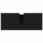 vidaXL Armoire de salle de bain noir 80x33x60 cm bois d'ingénierie