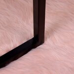 vidaXL Tapis en fausse Tafalla Rose 140 x 200 cm Polyester