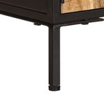 vidaXL Meuble TV 110x35x40 cm bois massif de manguier brut