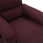 vidaXL Fauteuil de massage Violet Tissu