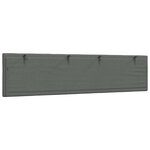 vidaXL Coussin de tête de lit gris foncé 200 cm tissu