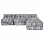 vidaXL Coussin 4 Pièces Gris clair 70 x 70 x 54 cm Polyester