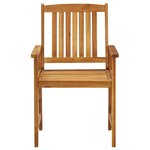 vidaXL Chaises de jardin avec coussins lot de 4 Bois d'acacia massif